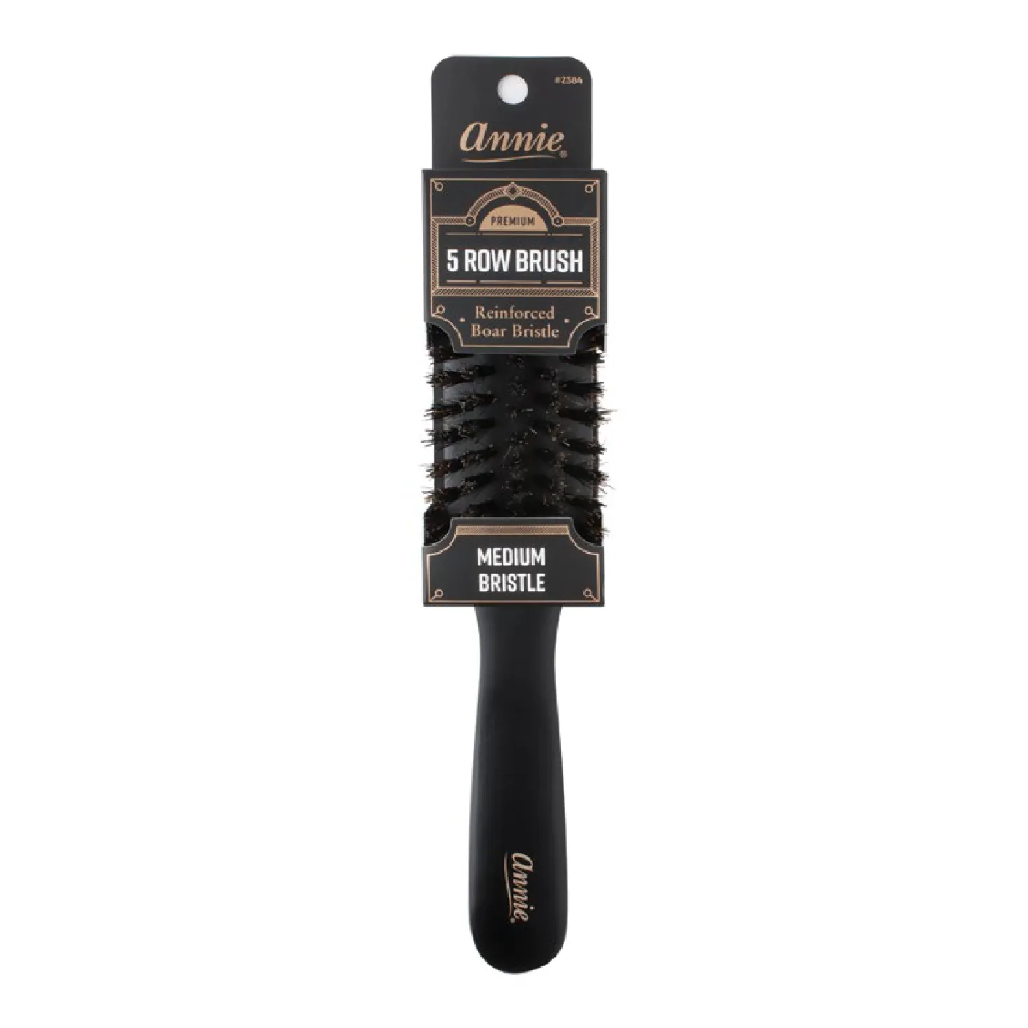Annie Premium Medium 5 Row Boar Bristle Brush