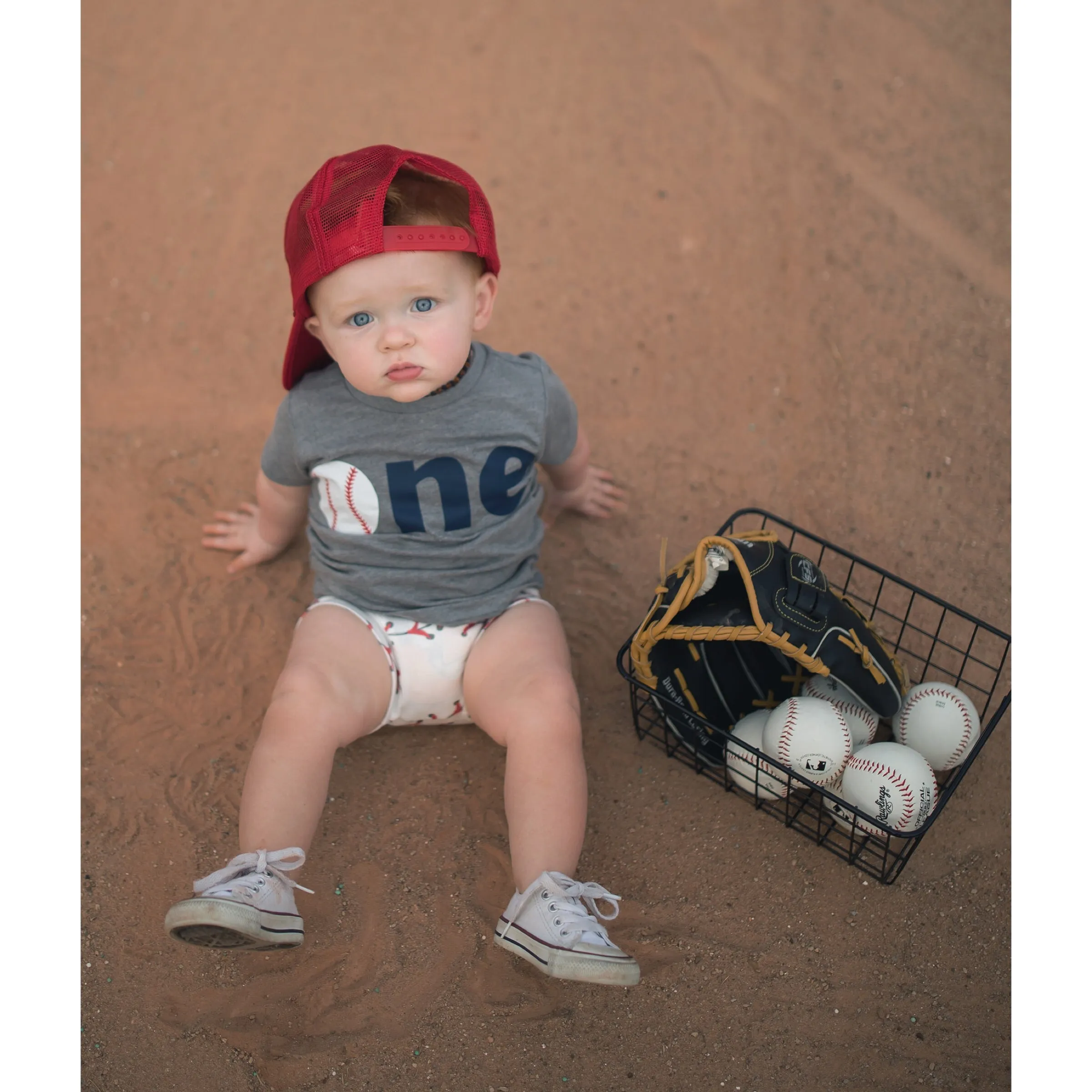 Baseball ONE Birthday Tee