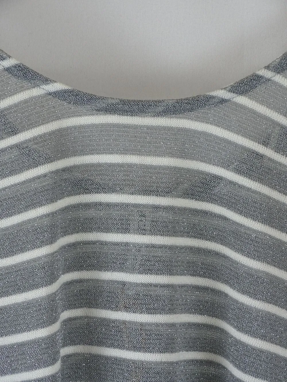 Bec & Bridge Grey and White Stripe Sparkly Singlet 6
