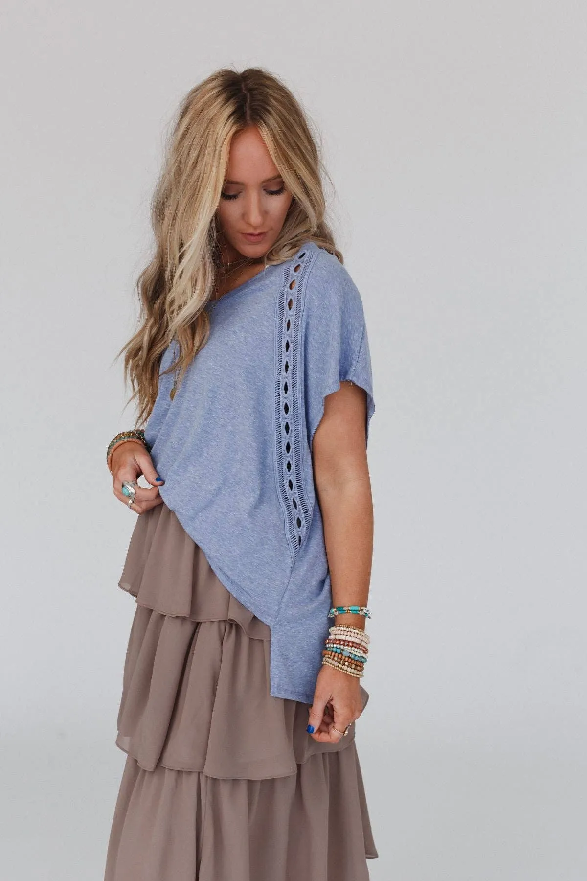 Camden Lace V Neck Top