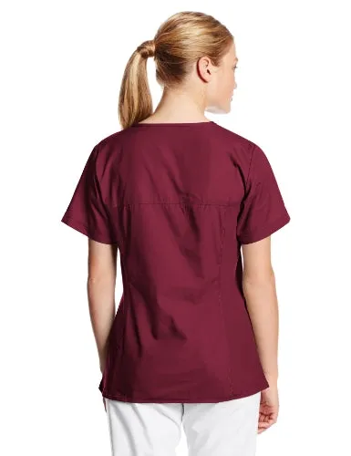Cherokee 2968 Women's Scrubs Flexibles Sporty V-Neck Knit Panel Top