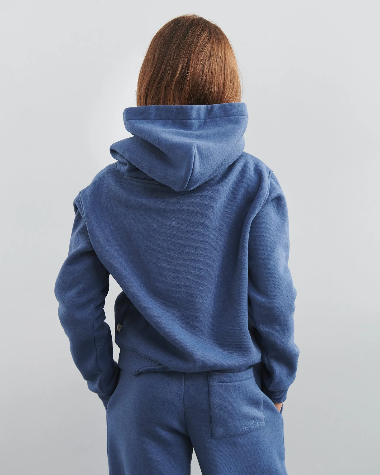 Cropped Hoodie - Tween - Vintage Blue