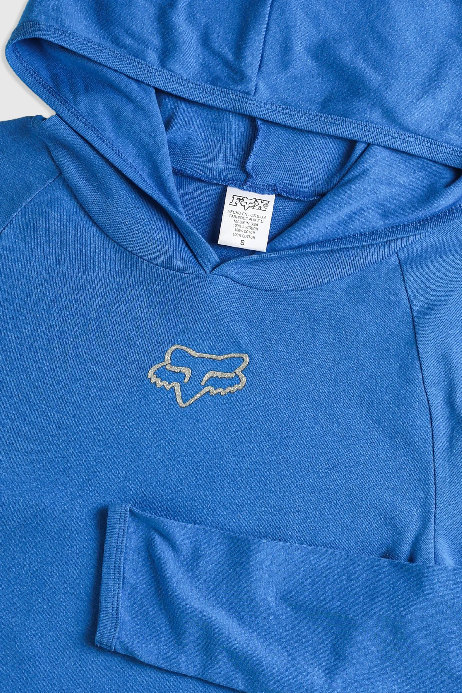 Deadstock Fox Racing Hooded Long Sleeve Tee - S
