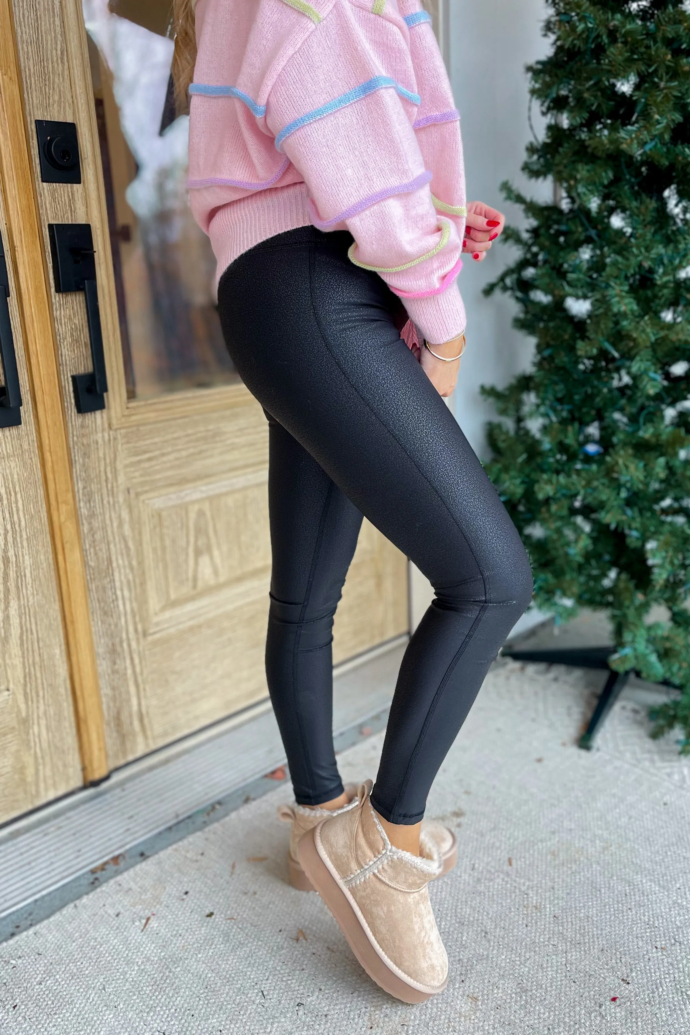 Eloise Black Pebble Leggings