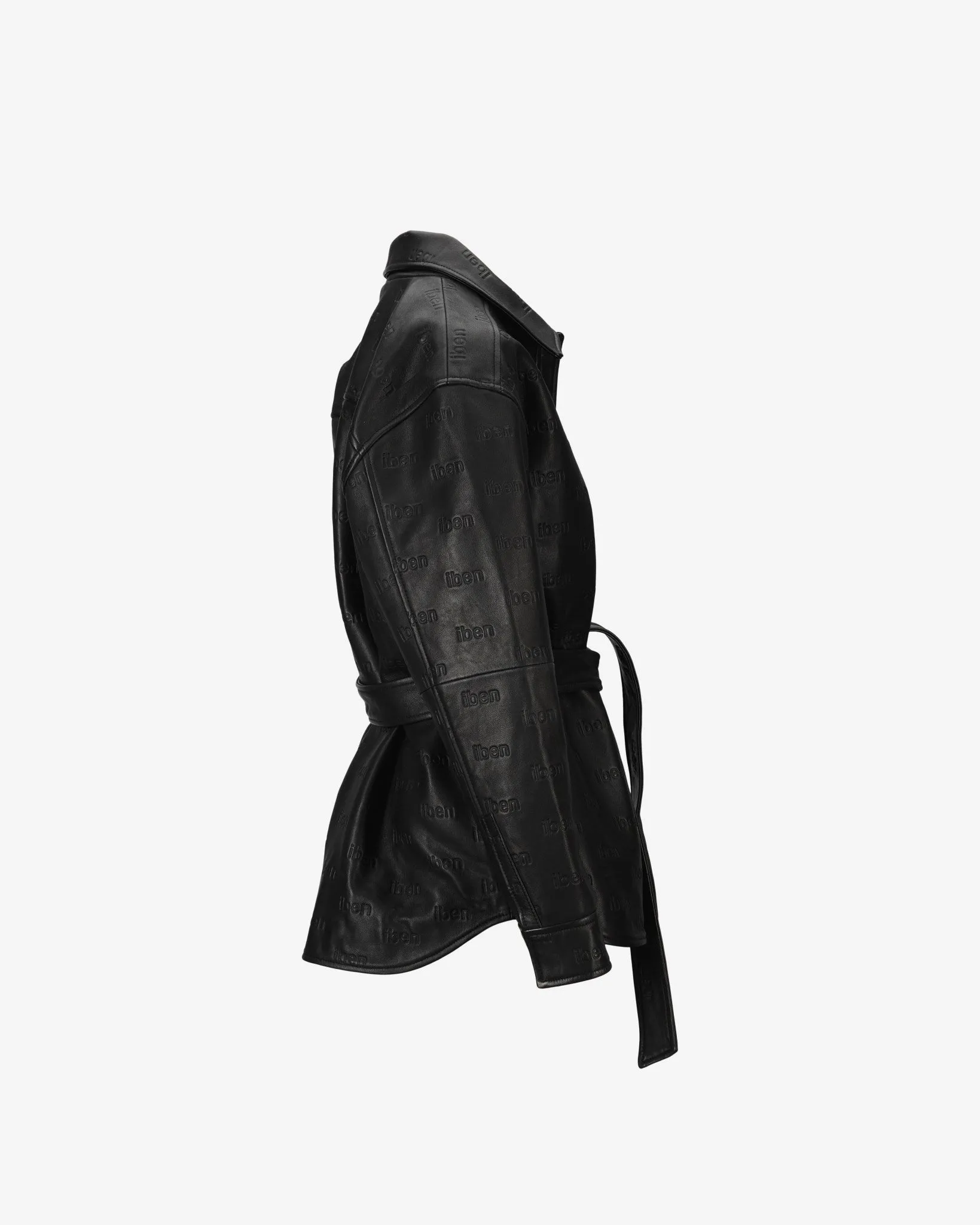 EMBOSSED LEATHER JACKET