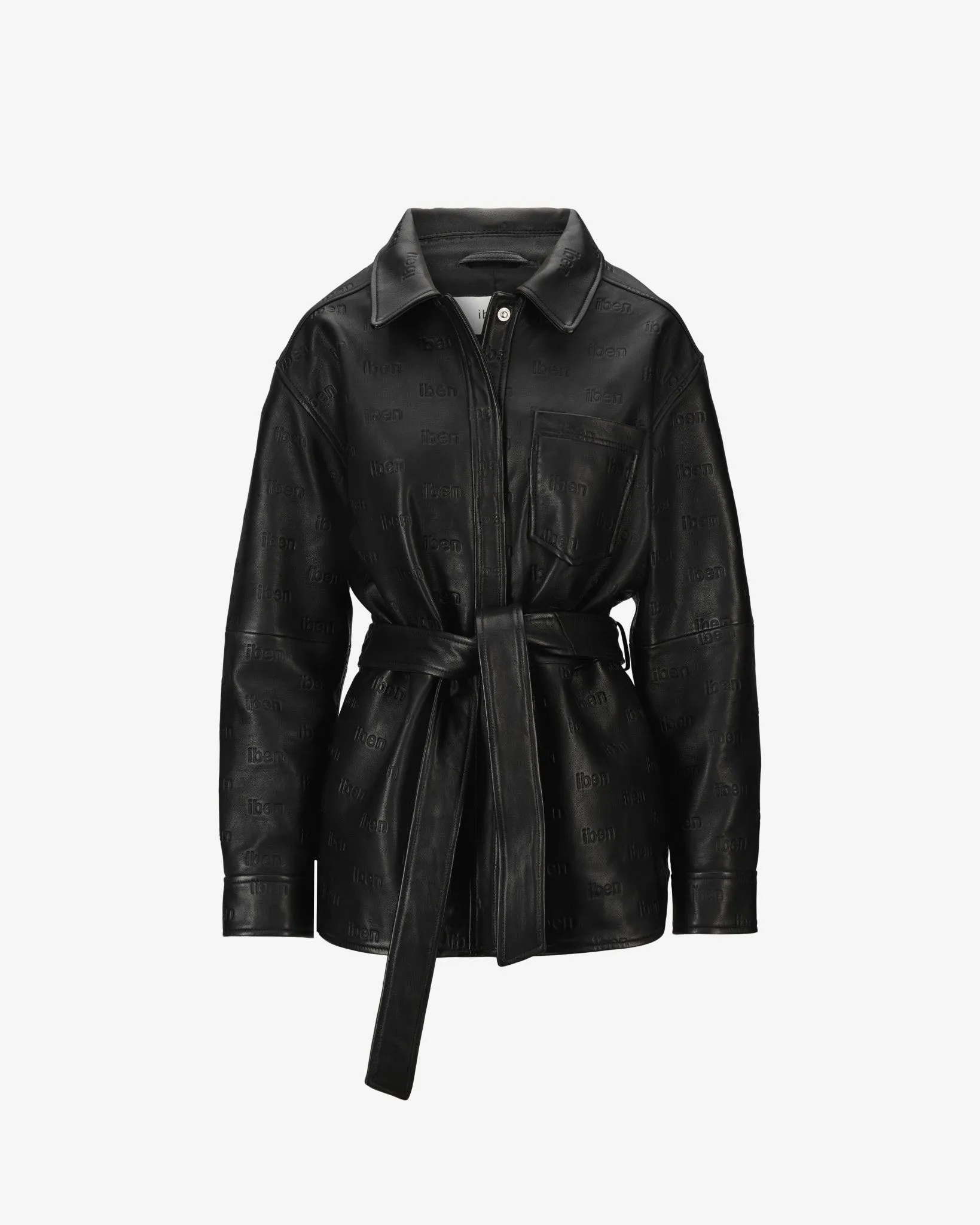 EMBOSSED LEATHER JACKET