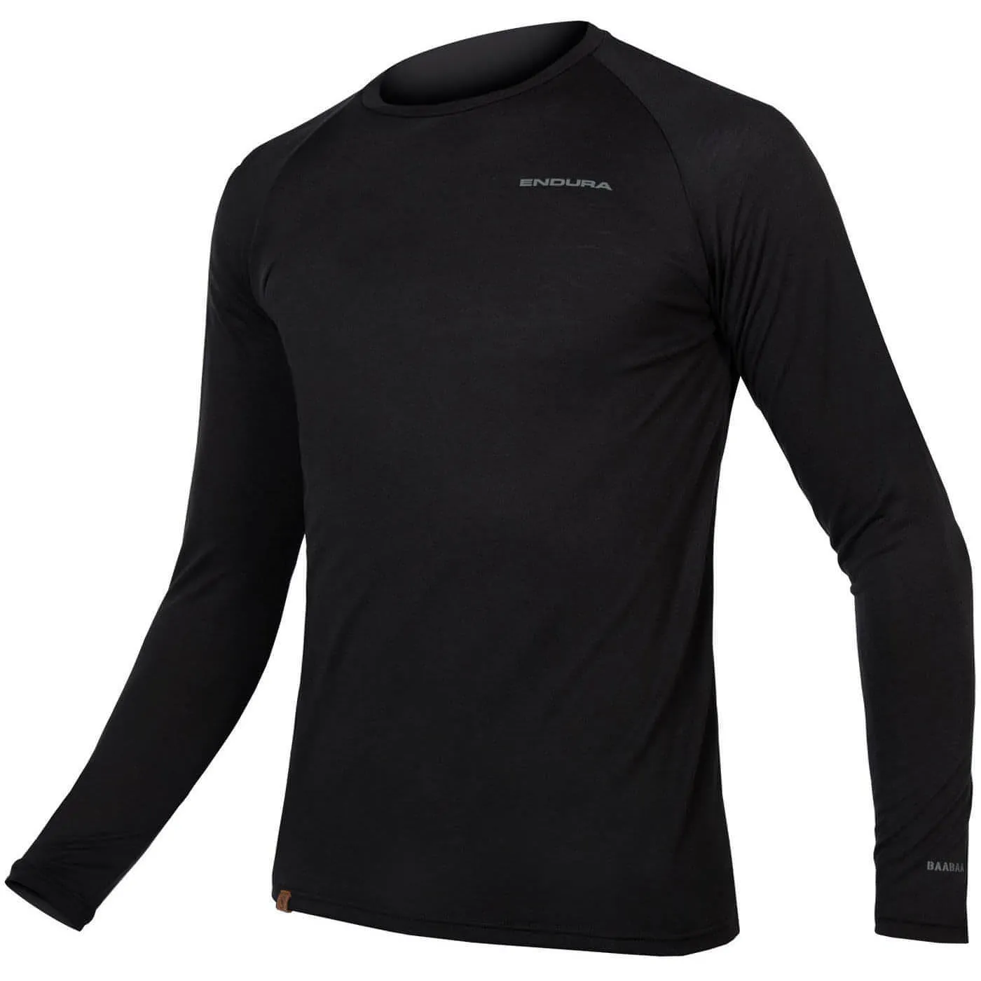 Endura BaaBaa Blend Long Sleeve Mens Cycling Baselayer - Black