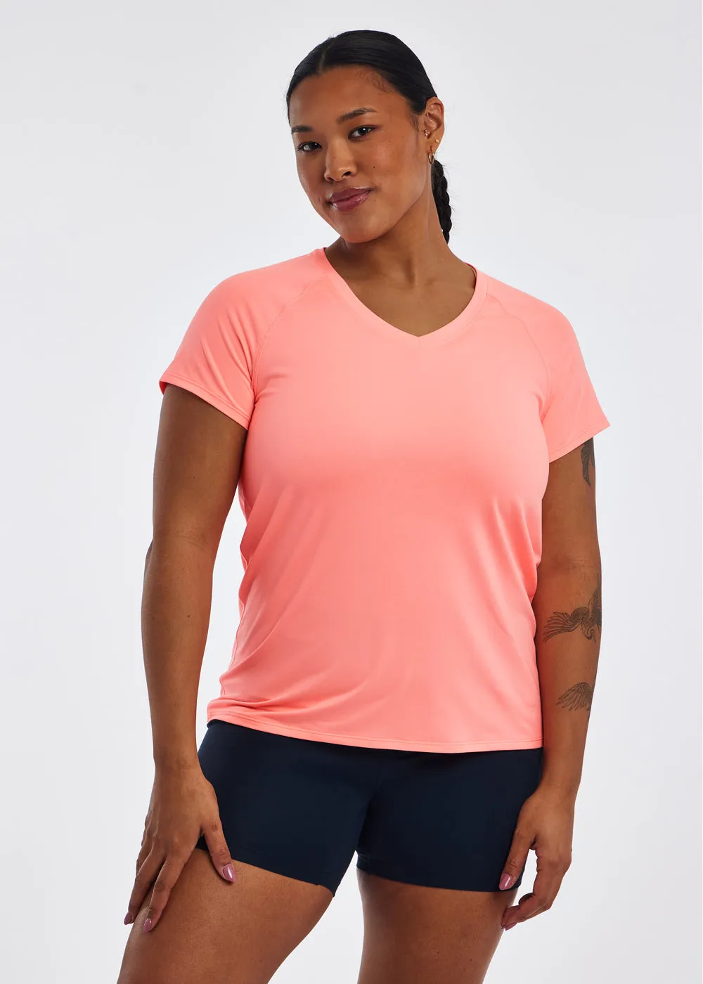Essential Bird V Neck Short Sleeve