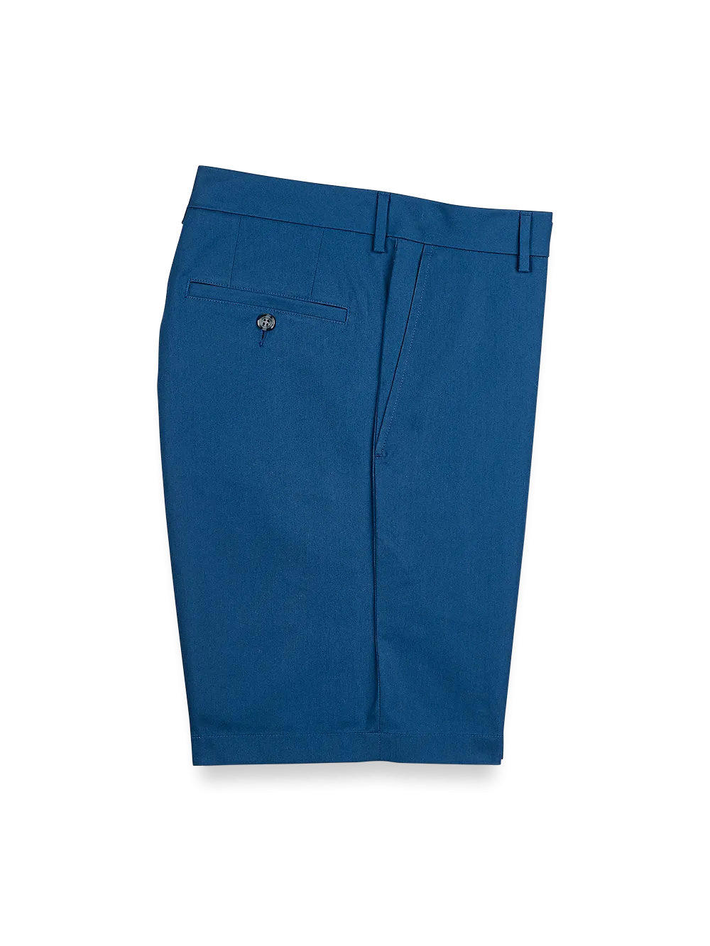 Flat Front Lightweight Impeccable Shorts - Blue