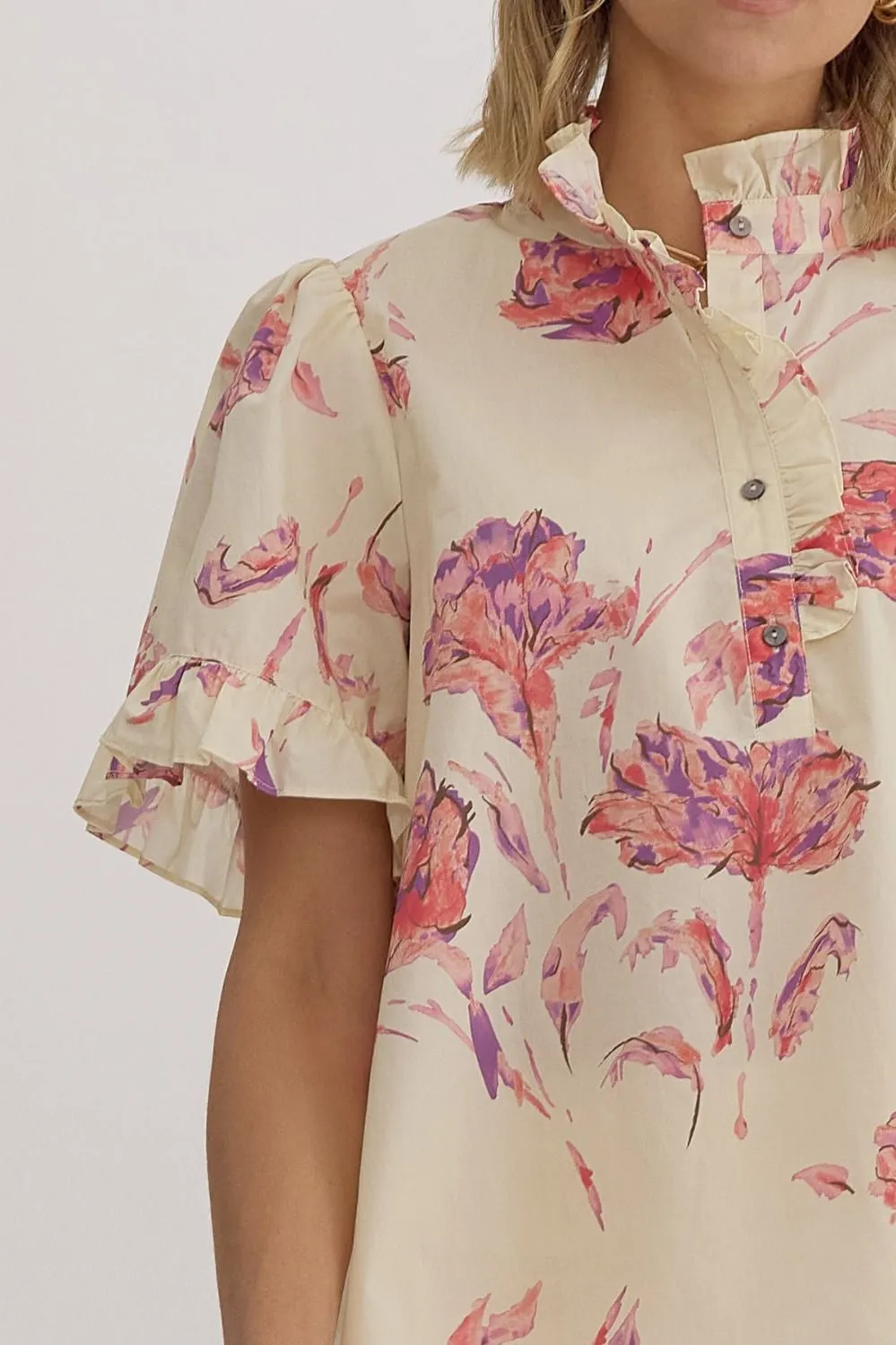 Floral Frenzy Top