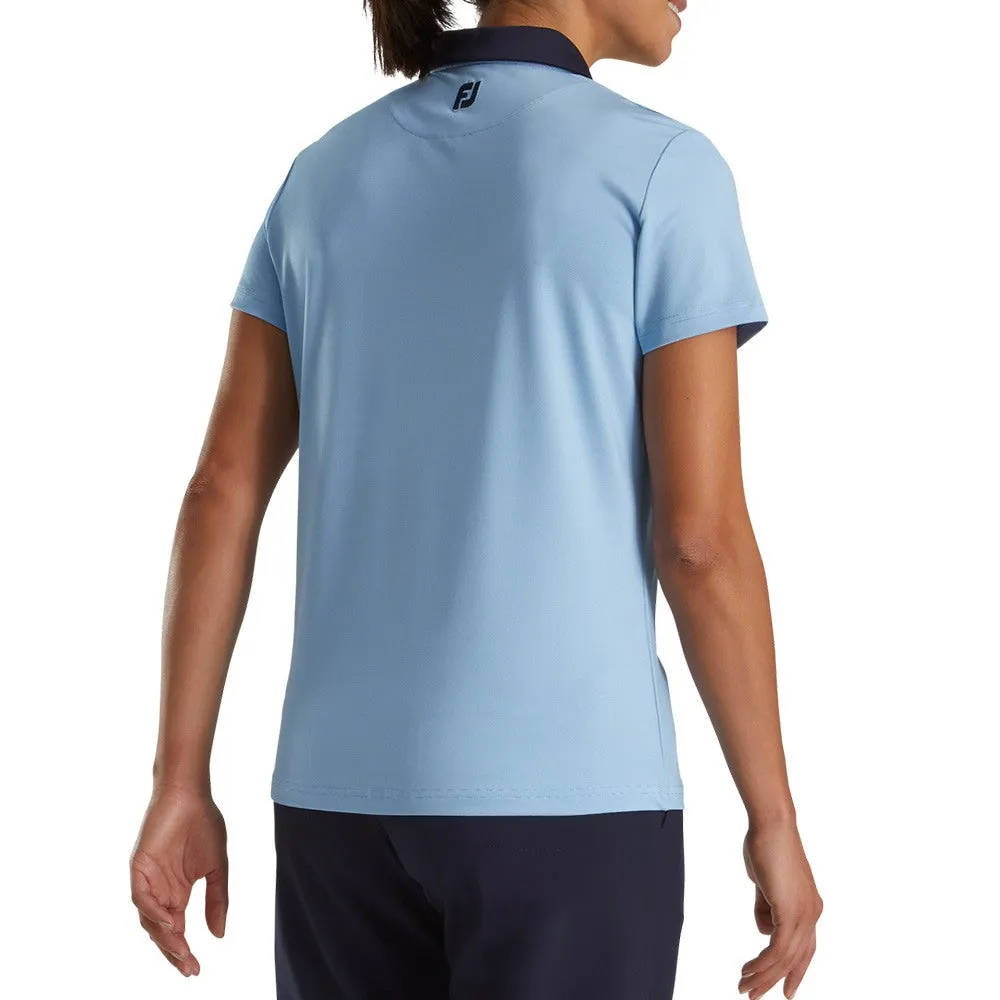 FootJoy Cap Sleeve Houndstooth Print Golf Polo 2022 Women