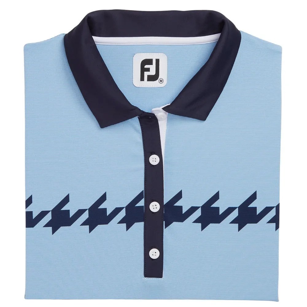 FootJoy Cap Sleeve Houndstooth Print Golf Polo 2022 Women