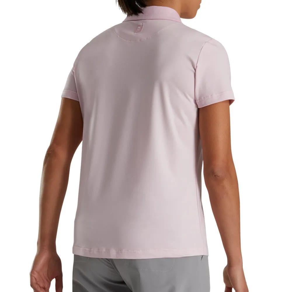 FootJoy Cap Sleeve Houndstooth Print Golf Polo 2022 Women