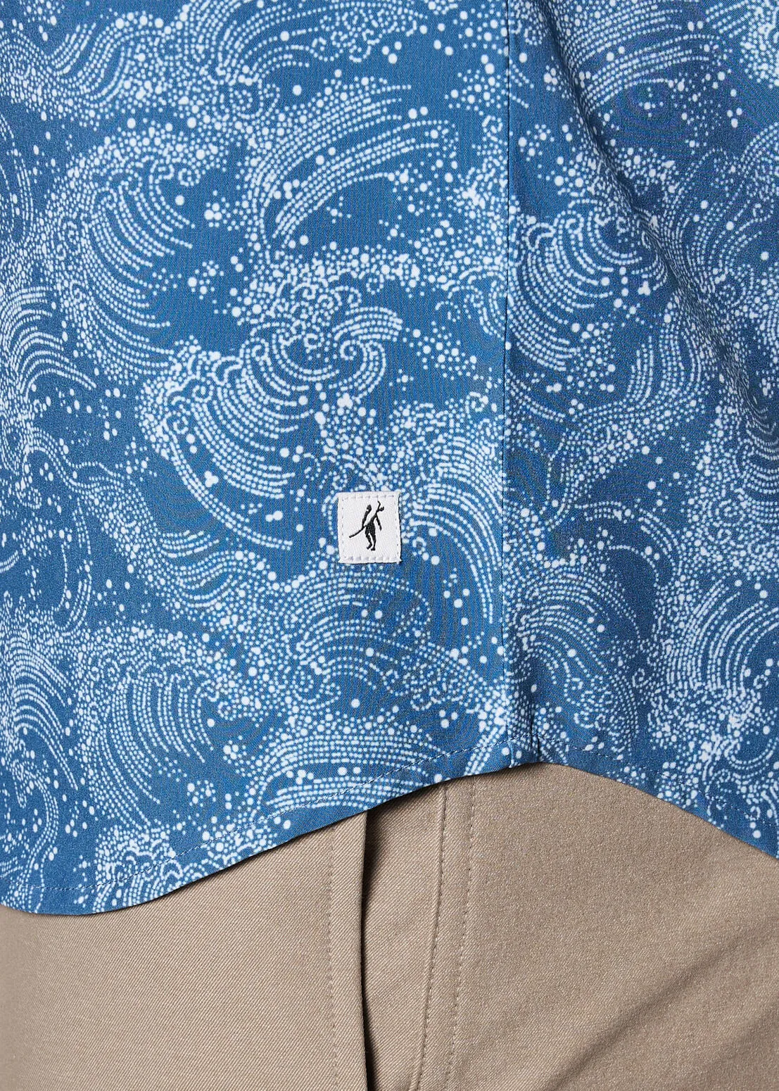 Golden State Stretch Woven | Blue Waves