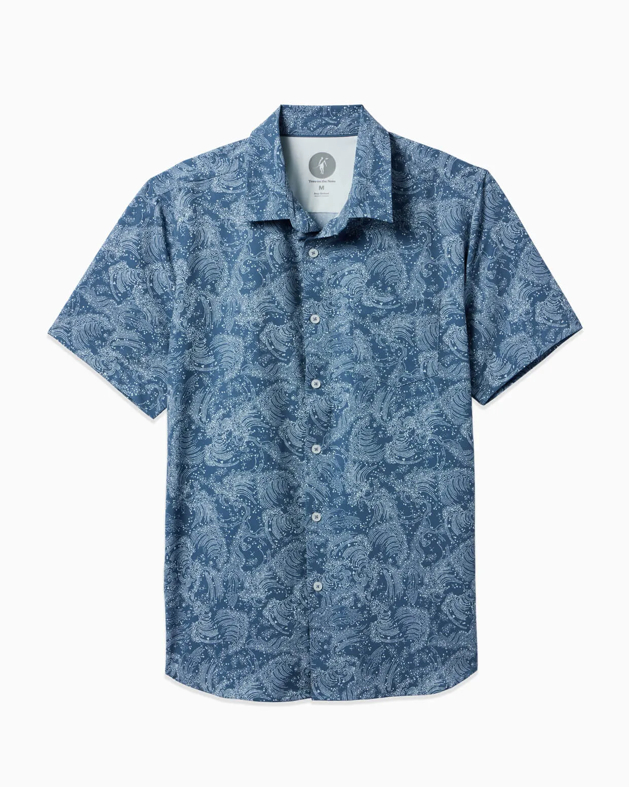 Golden State Stretch Woven | Blue Waves