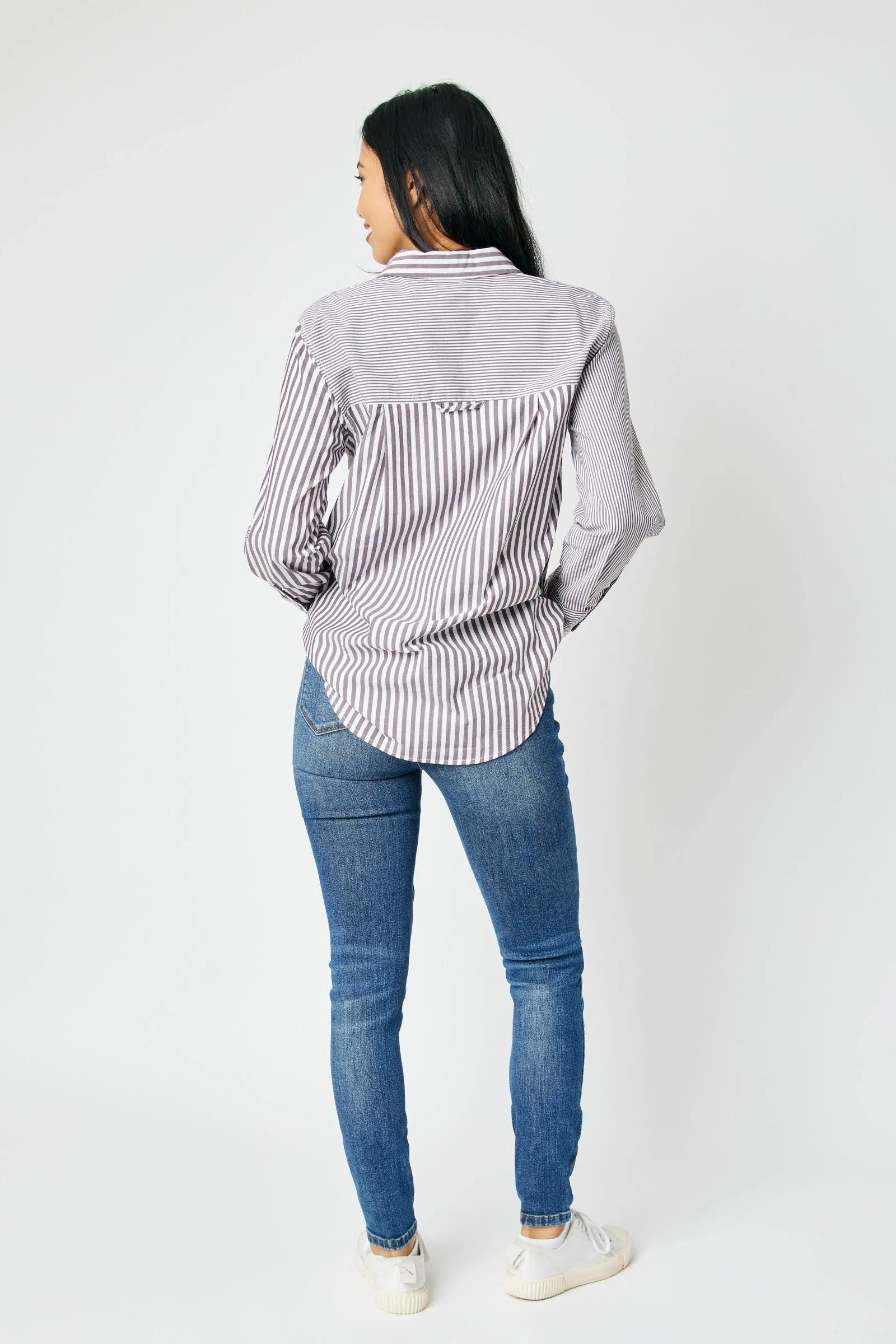 Hannah Tummy Control Destroy Skinny Judy Blue Jeans - Midrise