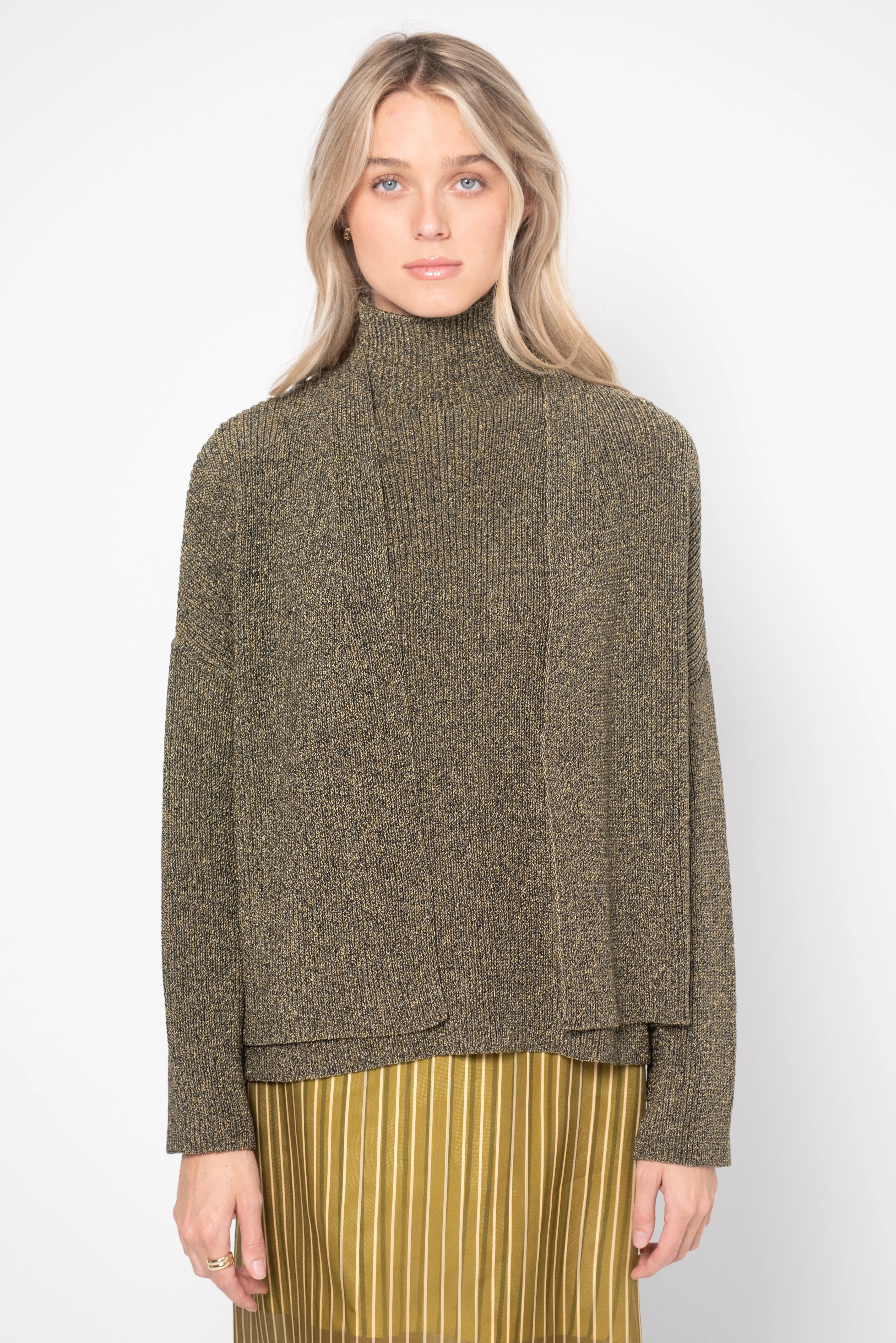 Kinbe Cardigan, Black Gold