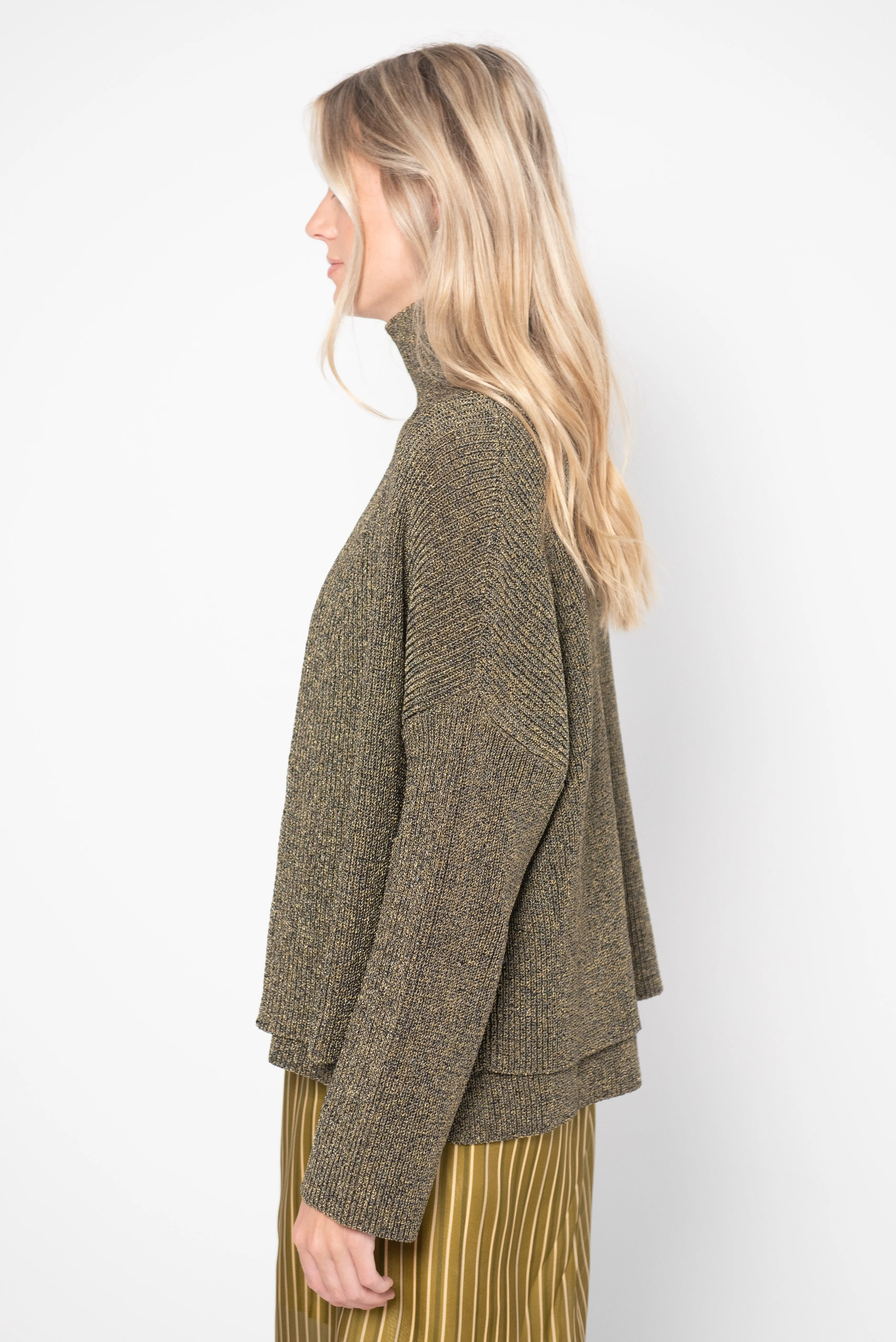 Kinbe Cardigan, Black Gold