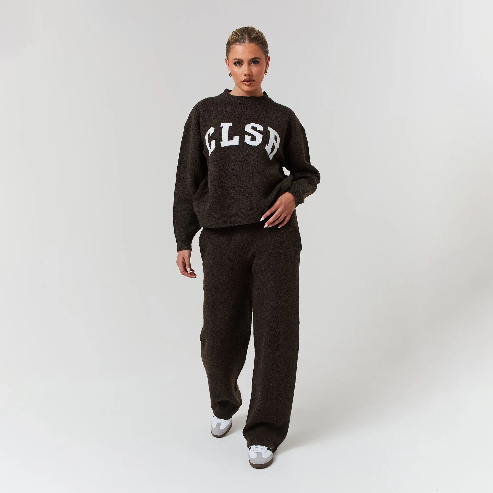 Knit Crewneck | Brown Marl