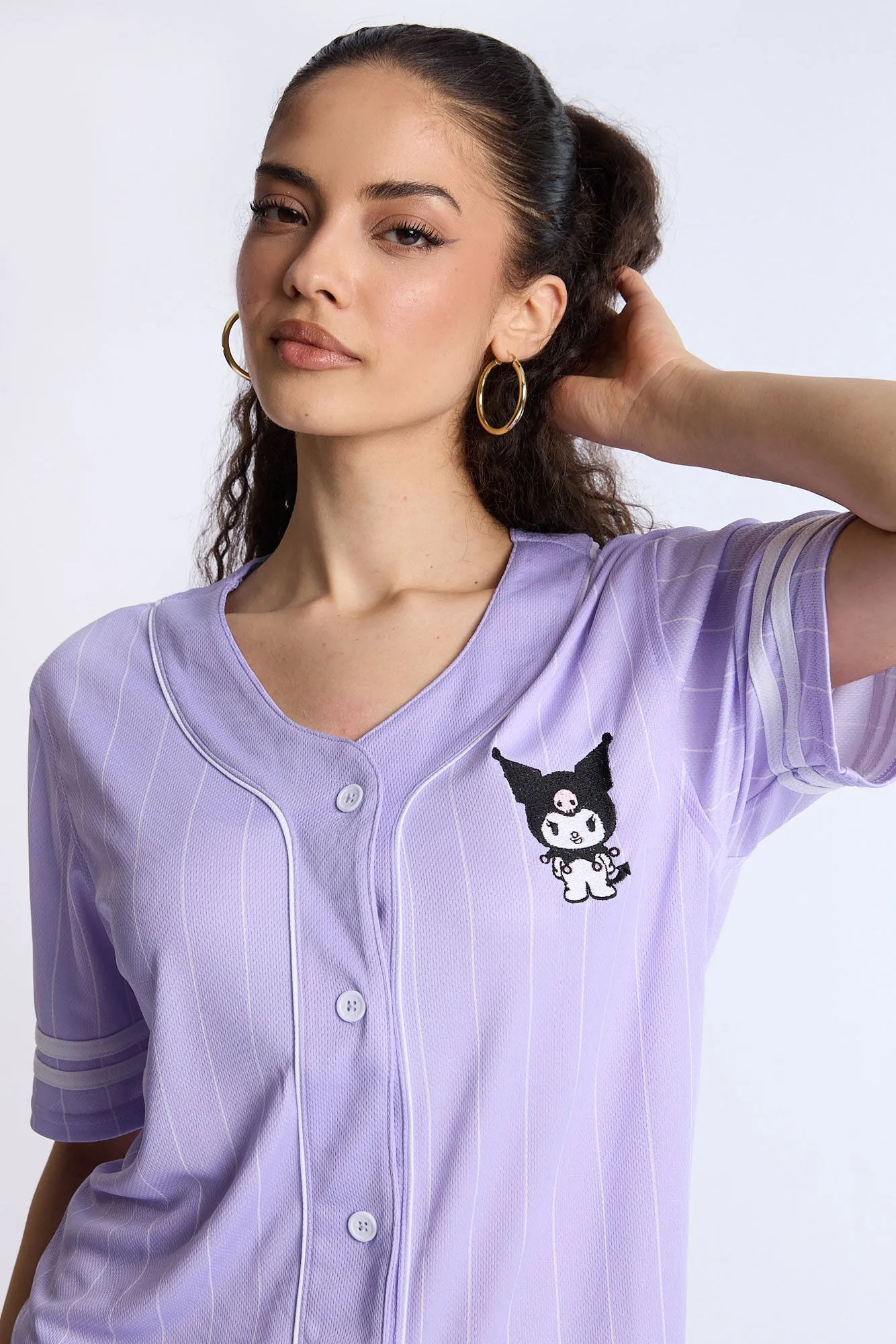 Kuromi Mesh Baseball Jersey
