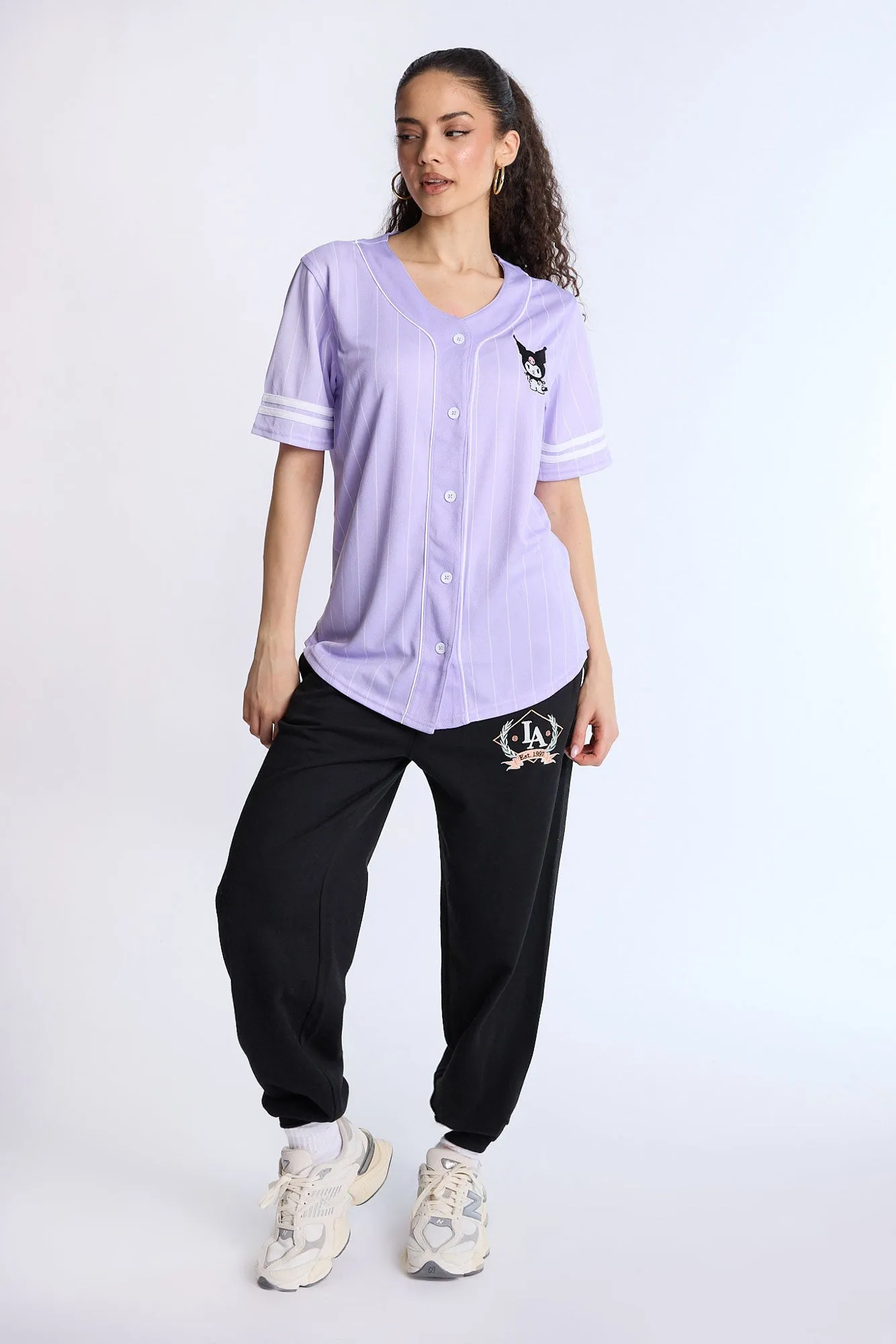 Kuromi Mesh Baseball Jersey