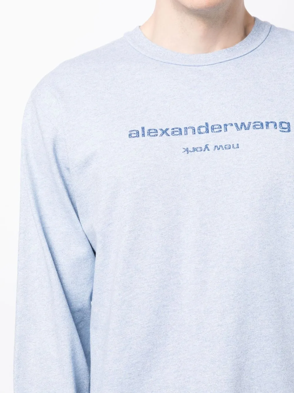 Long Sleeve Tee With Glitter