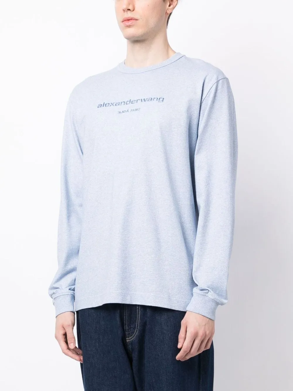 Long Sleeve Tee With Glitter