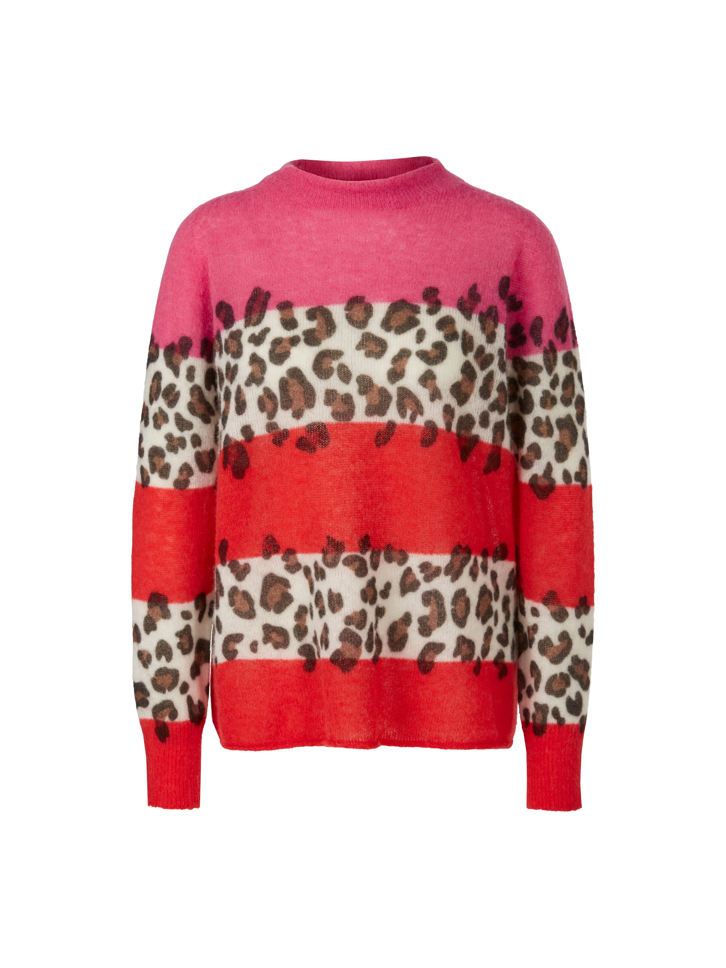 MARC CAIN Pink Patterned Sweater