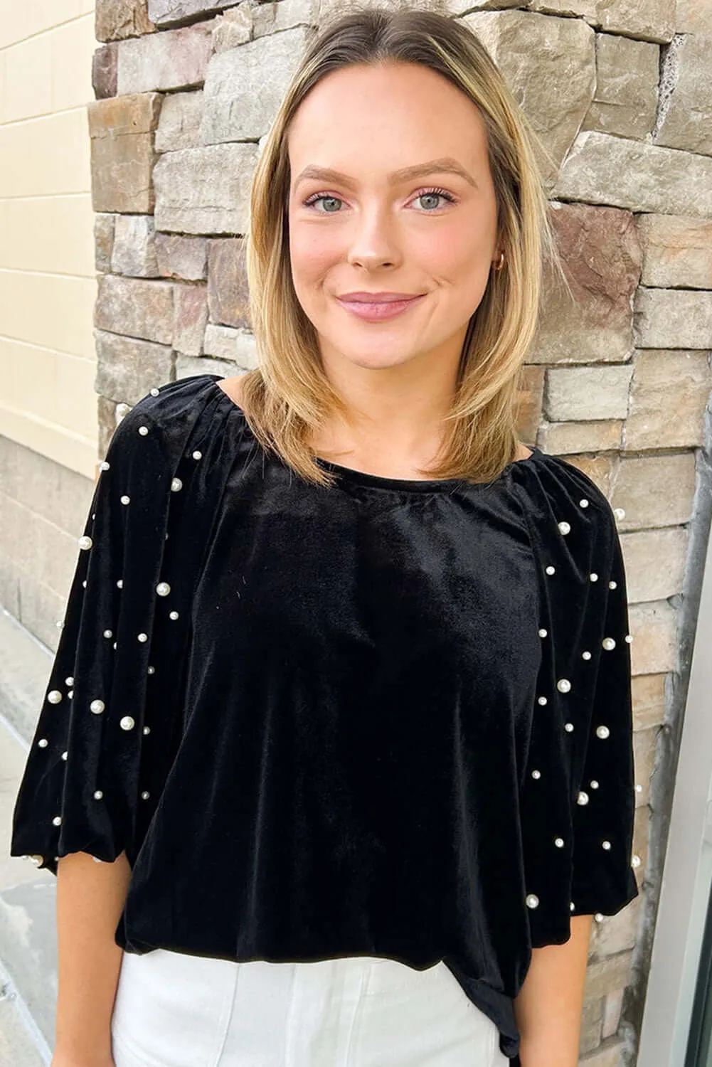 MIDNIGHT PEARLS TOP