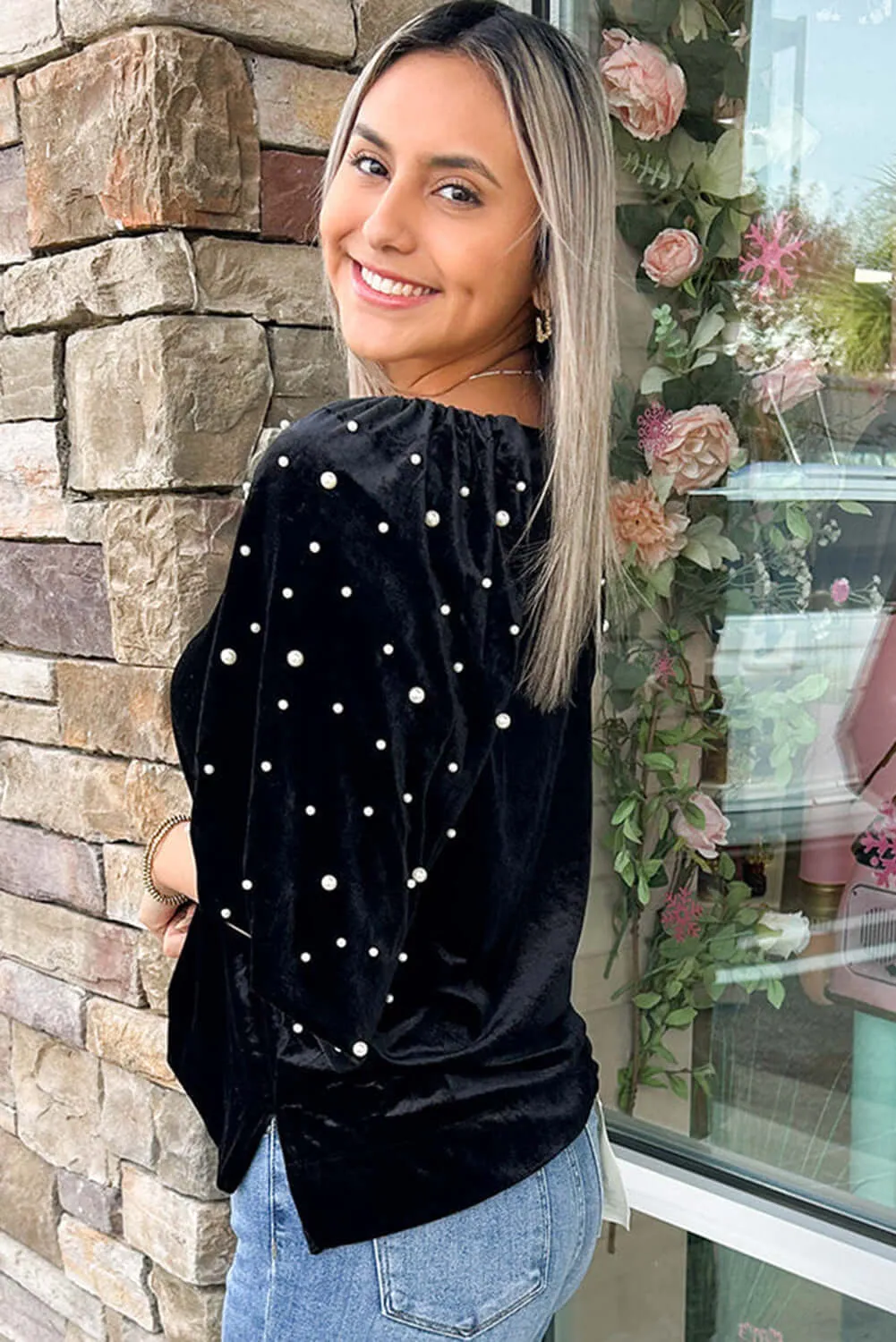 MIDNIGHT PEARLS TOP