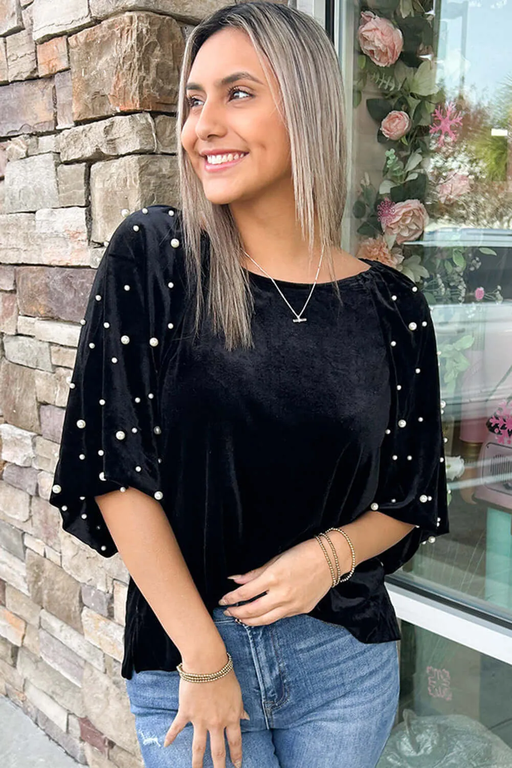 MIDNIGHT PEARLS TOP