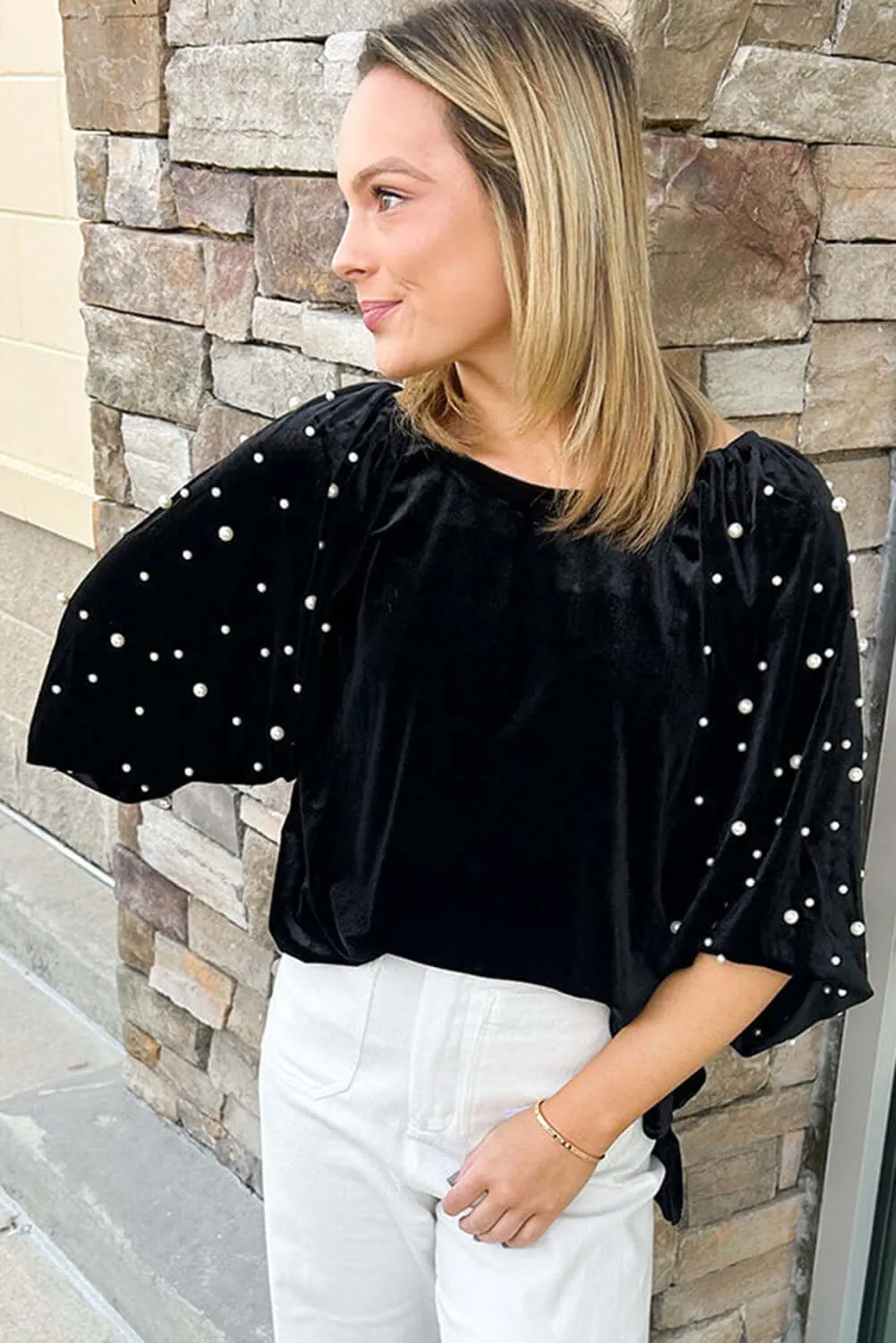 MIDNIGHT PEARLS TOP