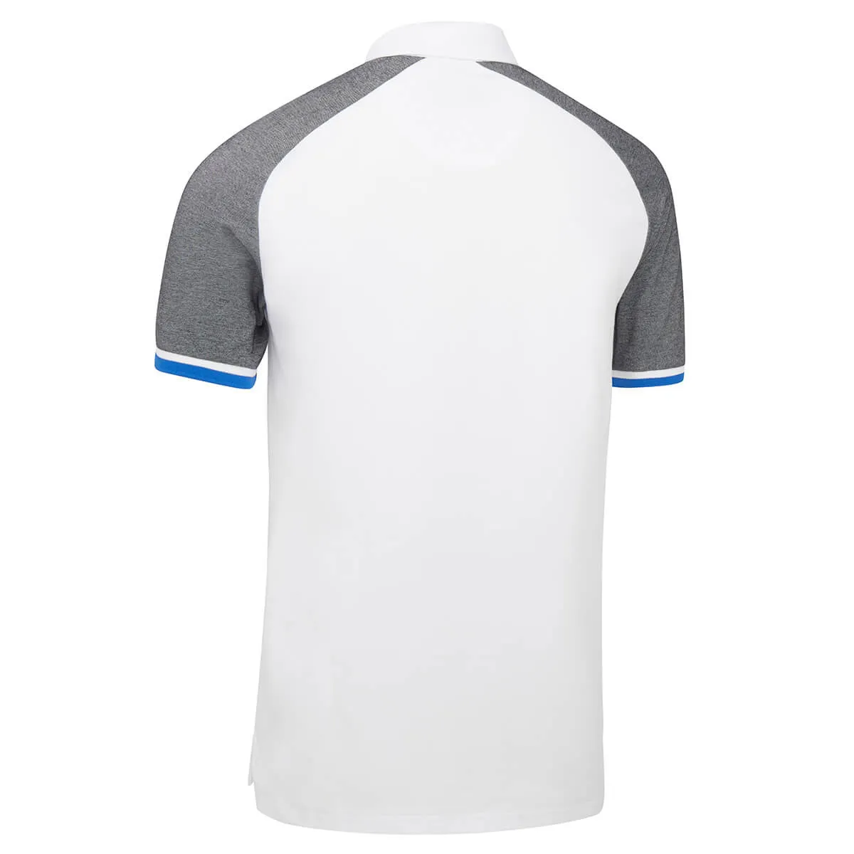 Original Penguin Mens Raglan Colour Block Stretch Golf Polo Shirt - BRIGHT WHITE