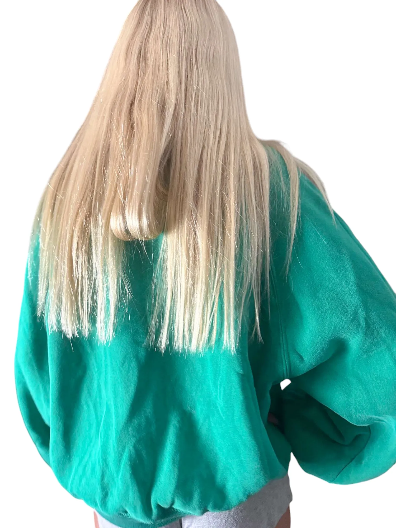 Piper Green Snap Button Collared Sweatshirt