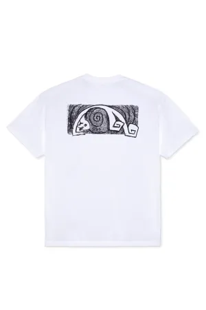 POLAR SKATE CO YOGA TRIPPIN TEE - WHITE
