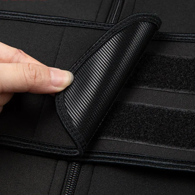 Sexy Ladie's Zippered Double Belts Waist Corset For Weight Loss Workout