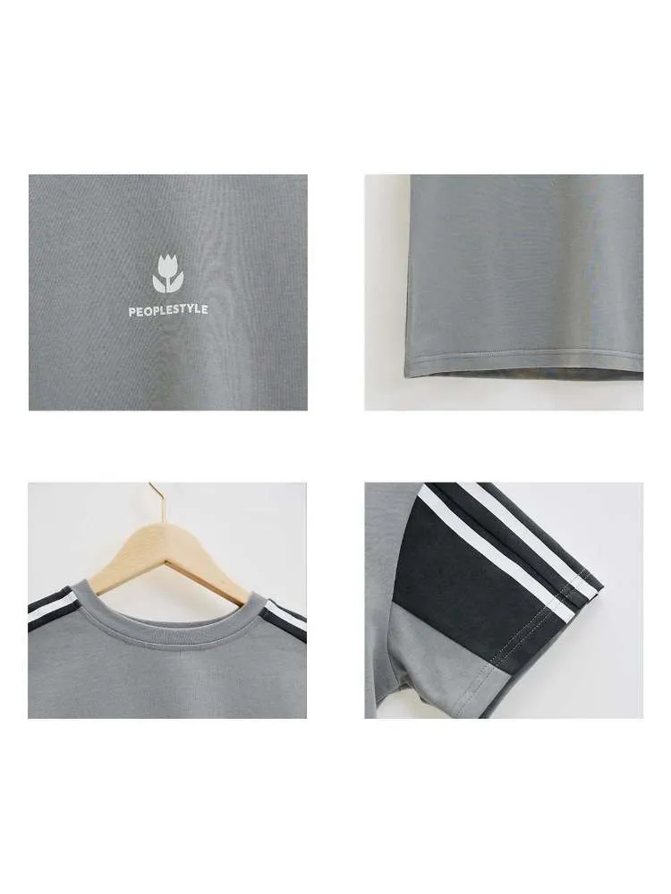 Sporty Tulip Print Line T-Shirt【s0000006756】