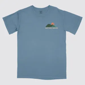 SS Encompass Tee in Fog by Nature Backs