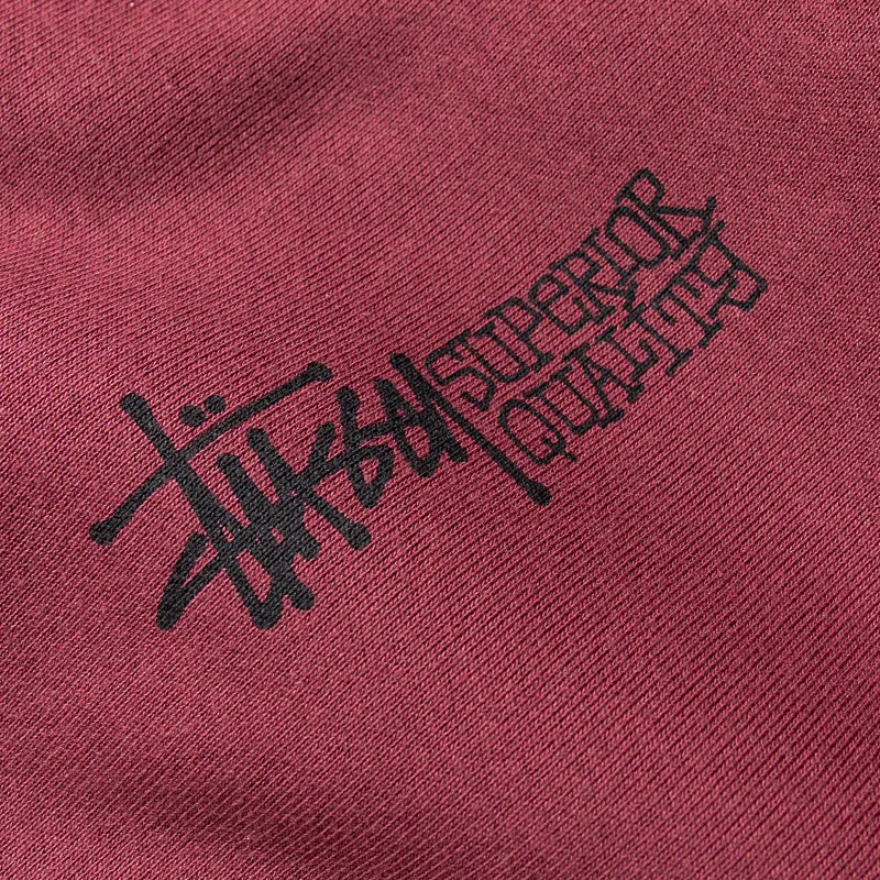 Stussy Superior Quality Crew - Oxblood