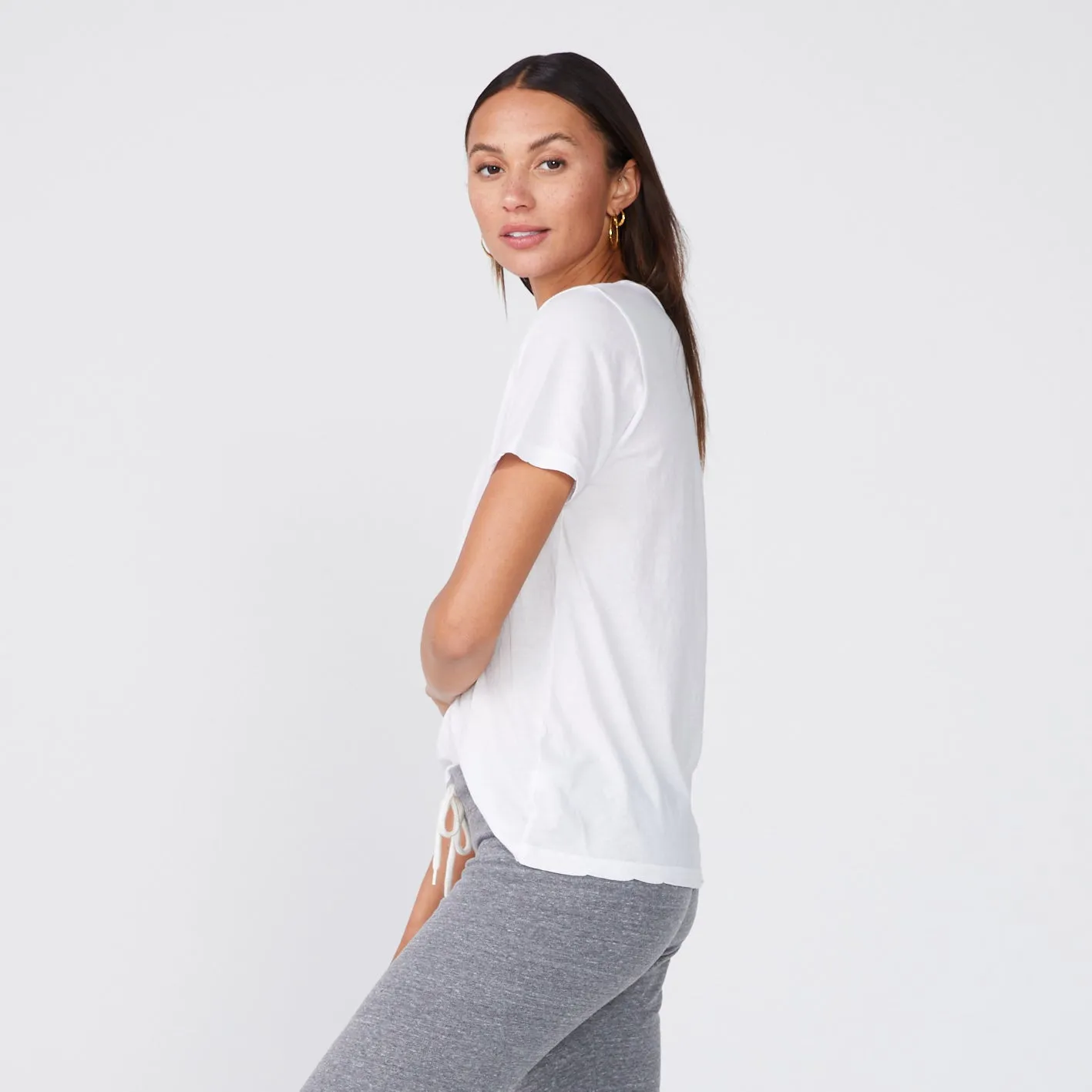 Super Fine Jersey Oversized Crew Neck Tee
