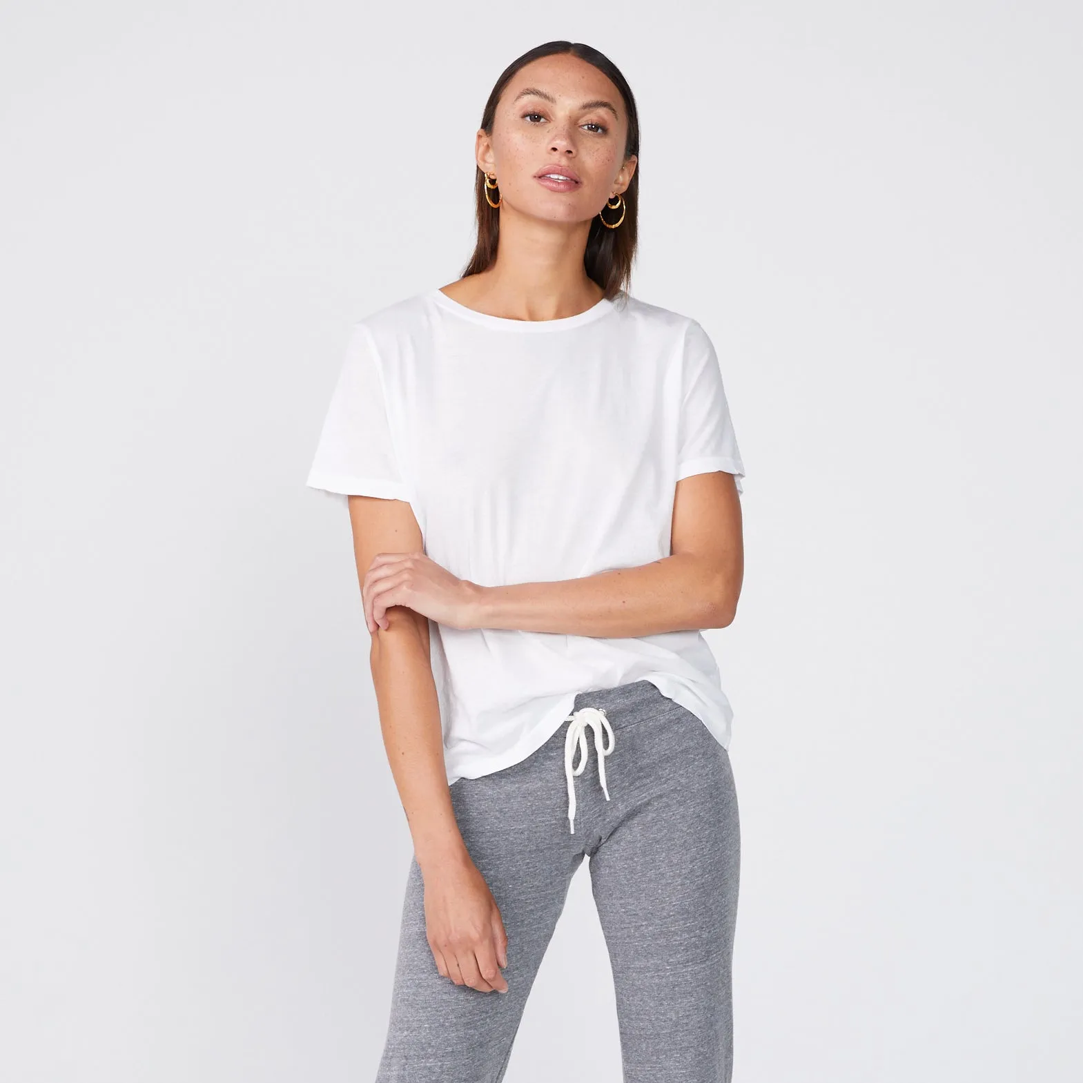 Super Fine Jersey Oversized Crew Neck Tee