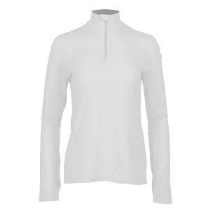 Women's Micro-Elite Chamois Solid Zip-T - White