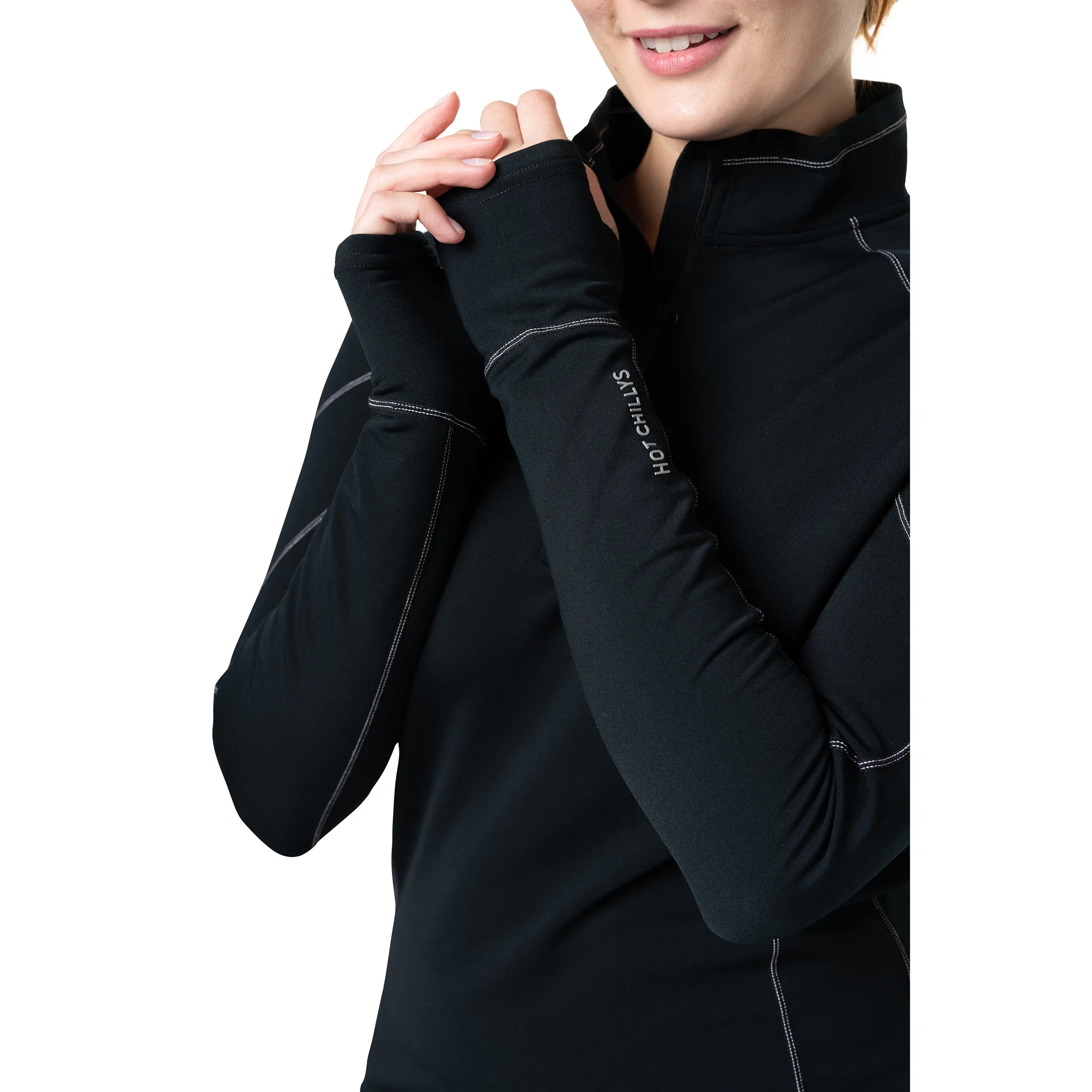Women's Micro-Elite XT Zip-T - Black/Grey