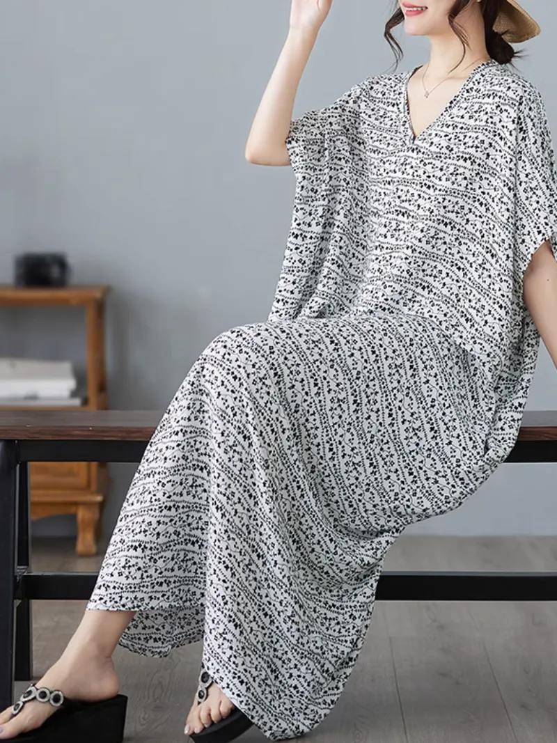 Women's Stylish Premium Quality Printed Kaftan Dress