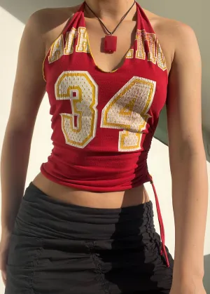 Y2k Red & Yellow Sporty Halter (S)