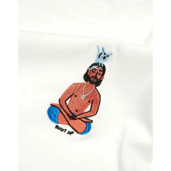 Yogi - Regular Fit T-Shirt aus Biobaumwolle mit Stickerei