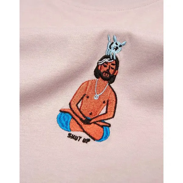 Yogi - Regular Fit T-Shirt aus Biobaumwolle mit Stickerei
